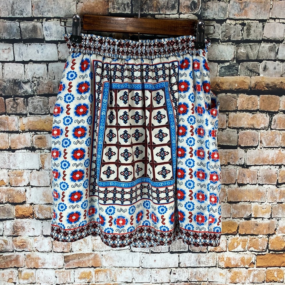 Miami Boho Mini Skirt with Tie & Pockets - Picture 2 of 7